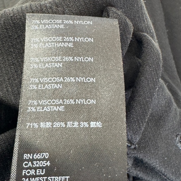 Anthropologie The Essential Trouser Pants Black Womens 8 Contemporary Minimalist - Picture 11 of 12